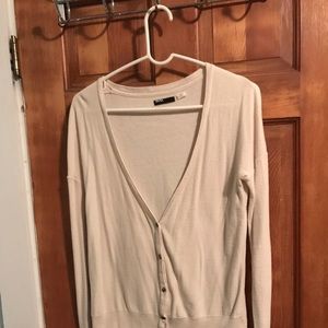 Cream cardigan button up